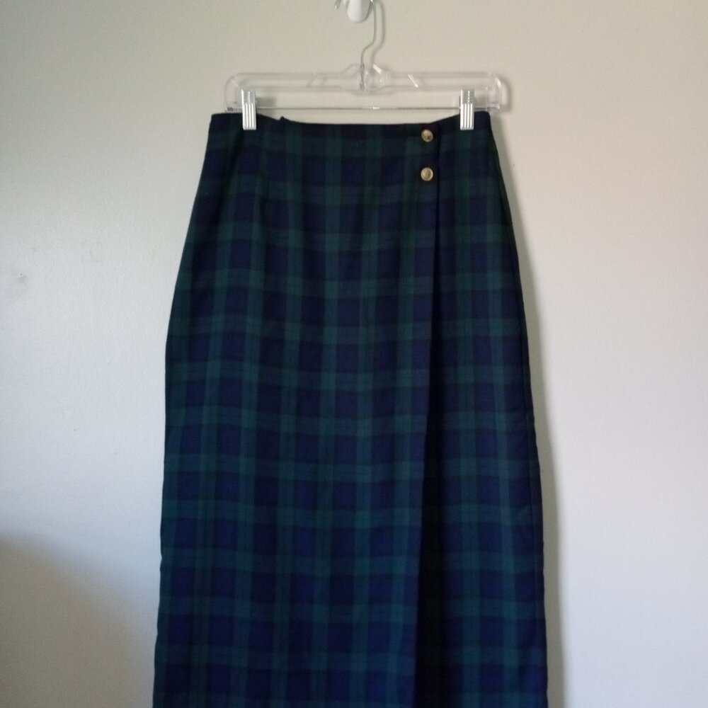 Bryn Connelly Scottish Green and Blue style Long Skirt